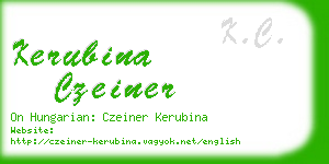 kerubina czeiner business card